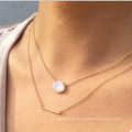 925 Sterling Silver Natural Moonstone Necklace